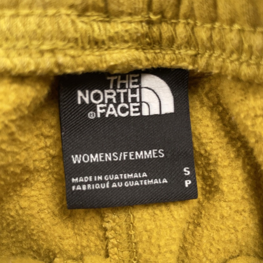 The North Face Shorts Womens Small Yellow Fleece Sweat Lounge Elastic Waist - Picture 7 of 10